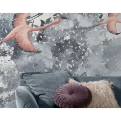 Vlies Fototapete Flamingos in the Sky 400x280 cm ^ Komar Discount