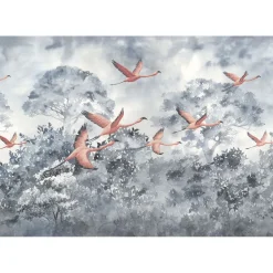 Vlies Fototapete Flamingos in the Sky 400x280 cm ^ Komar Discount