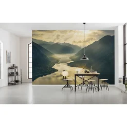 Vlies Fototapete Gold Mountains 400x250 cm ^ Komar Discount