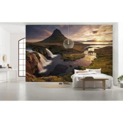 Vlies Fototapete Guten Morgen auf Isländisch 400x250 cm ^ Komar Hot