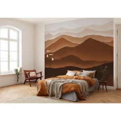 Vlies Fototapete Macchiato Mountains 300x250 cm ^ Komar Hot