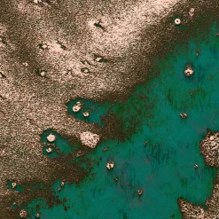 Vlies Fototapete Molten Copper 400x280 cm ^ Komar