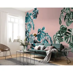 Vlies Fototapete Monstera Rosé 400x250 cm ^ Komar Discount