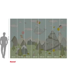 Vlies Fototapete Mountain Traveler 400x280 cm ^ Komar Best