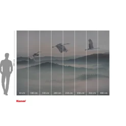 Vlies Fototapete Mystic Cranes 400x280 cm ^ Komar Best
