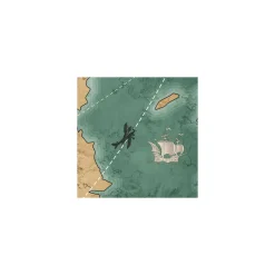 Vlies Fototapete Old Travel Map 300x280 cm ^ Komar Hot
