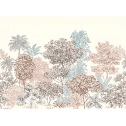 Vlies Fototapete Painted Trees 400x280 cm ^ Komar Discount