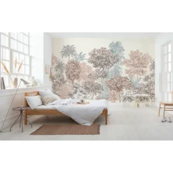 Vlies Fototapete Painted Trees 400x280 cm ^ Komar Discount