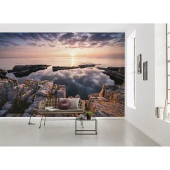 Vlies Fototapete Spiegelküste 368x248 cm ^ Komar New