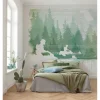 Vlies Fototapete Star Wars Endor Speeders 350x280 cm ^ Komar Clearance
