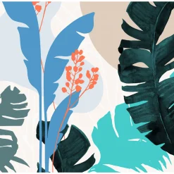 Vlies Fototapete Tropical Shapes 300x280 cm ^ Komar Online