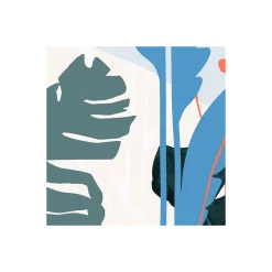 Vlies Fototapete Tropical Shapes 300x280 cm ^ Komar Online