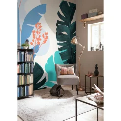 Vlies Fototapete Tropical Shapes 300x280 cm ^ Komar Online