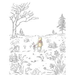 Vlies Fototapete Winnie the Pooh Walk 200x280 cm ^ Komar New