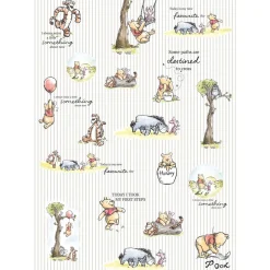 Vlies Fototapete Winnie the Pooh Stripes 200x280 cm ^ Komar