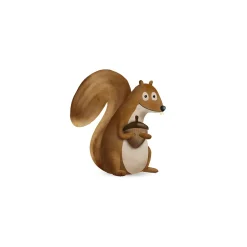 Wandbild Cute Animal Squirrel 50x70 cm ^ Komar Online