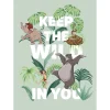 Wandbild Jungle Book Keep the Wild 50x70 cm ^ Komar Online