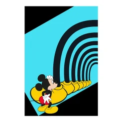 Wandbild Mickey Mouse Foot Tunnel 50x70 cm ^ Komar