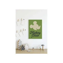 Wandbild Mickey Mouse Green Head 40x50 cm ^ Komar Discount