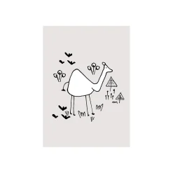Wandbild Scribble Camel 50x70 cm ^ Komar