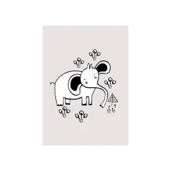 Wandbild Scribble Elephant 50x70 cm ^ Komar Outlet