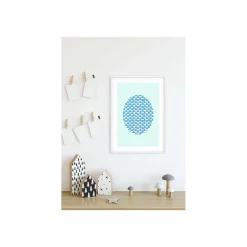 Wandbild Shelly Patterns Aqua 50x70 cm ^ Komar Clearance