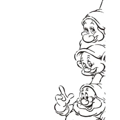 Wandbild Snow White Dwarves 50x70 cm ^ Komar Discount