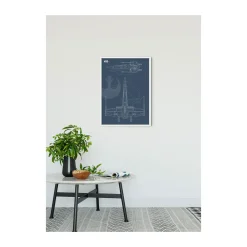 Wandbild Star Wars Blueprint X-Wing 50x70 cm ^ Komar Best