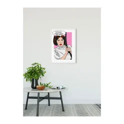 Wandbild Star Wars Classic Comic Quote Leia 40x50 cm ^ Komar New