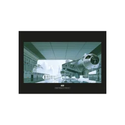 Wandbild Star Wars Classic Hangar Shuttle 70x50 cm ^ Komar Best