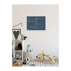 Wandbild Star Wars EP9 Blueprint Y-Wing 70x50 cm ^ Komar Best
