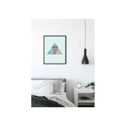 Wandbild Triangles Top Blue 50x70 cm ^ Komar