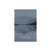 Wandbild Word Lake Reflection Steel 50x70 cm ^ Komar