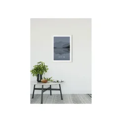 Wandbild Word Lake Reflection Steel 50x70 cm ^ Komar