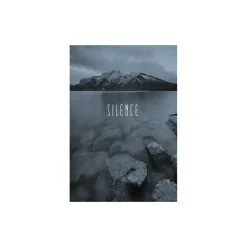 Wandbild Word Lake Silence Steel 50x70 cm ^ Komar Online