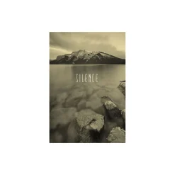Wandbild Word Lake Silence Sand 50x70 cm ^ Komar Best