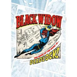 Wandtattoo Black Widow Comic Classic 50x70 cm ^ Komar New