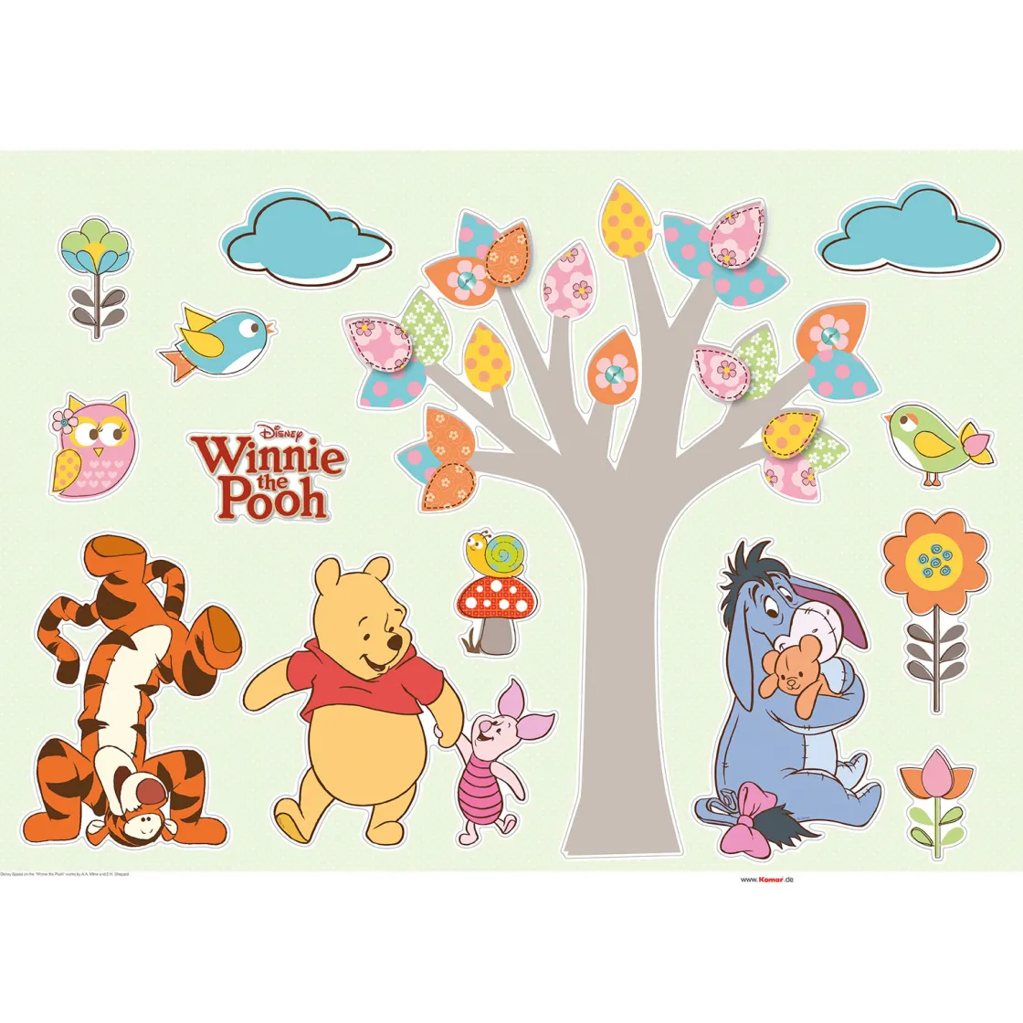 Wandtattoo Winnie the Pooh Nature Lovers 50x70 cm ^ Komar Best