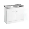 Kompl. Spuele 100x50cm weiss Drehtuer ^ Respekta Hot