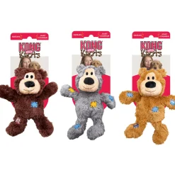 Kong HSZ Wild Knots Bear M/Lm. Squeaker Polyester Baumwolle ^ Hot