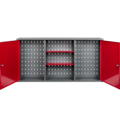 Metall-Werkstattschrank 120 x 60 x 19 cm rot ^ Kreher Sale