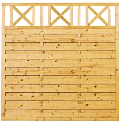 Kreuz-Dichtzaun 180 x 180 cm ^ Discount