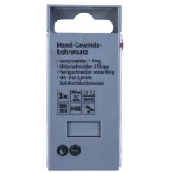 Gewindebohrer-Satz HSS M4 3-teilig ^ Krone Sale