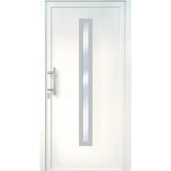 KS Haustür F03 weiss 1000x2100mm DIN L1000x2100mm ^ New