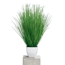 Kunstgras im Kunststofftopf weiß 55 cm ^ Clearance