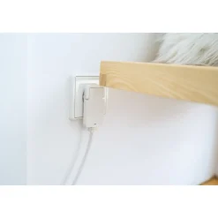 Kurzverlaengerungsleitung weiss mitWinkel-Flachstecker 5m H05VV-F3G1,5 ^ Brennenstuhl New