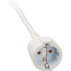 Kurzverlaengerungsleitung weiss mitWinkel-Flachstecker 5m H05VV-F3G1,5 ^ Brennenstuhl New