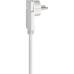 Kurzverlaengerungsleitung weiss mitWinkel-Flachstecker 5m H05VV-F3G1,5 ^ Brennenstuhl New