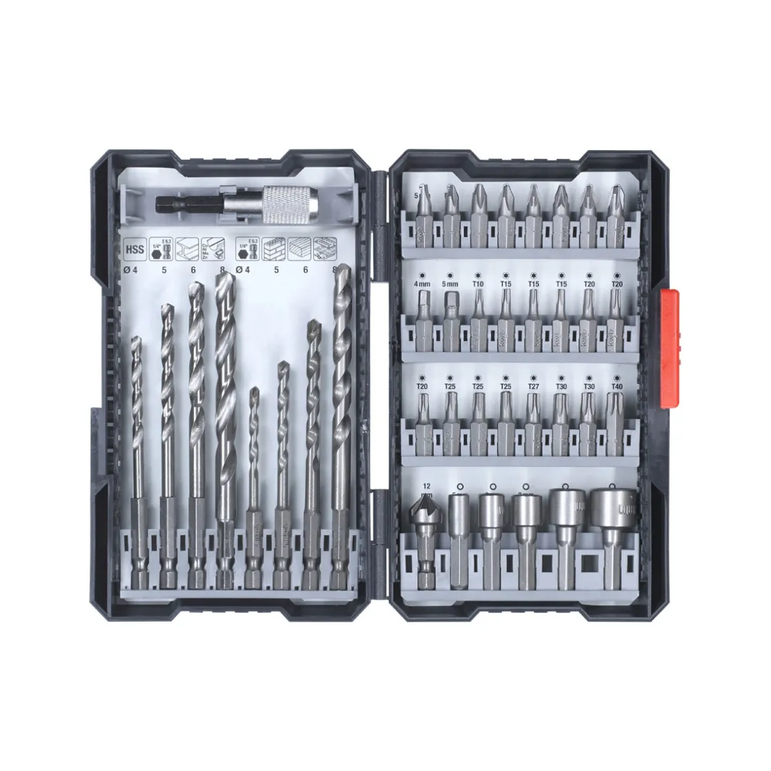 Bit-Bohrerbox 39 teilig inklusive L-Box ^ kwb Sale