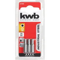 Bits Stahl 25 mm Hex 5,0 ^ kwb Outlet